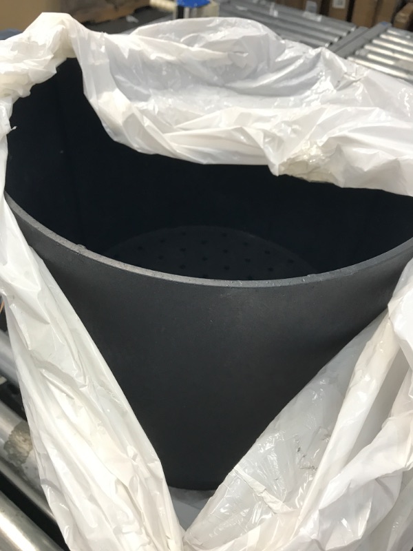 Photo 1 of 15 in. x 15 in. Slate Rubber Alto Planter
