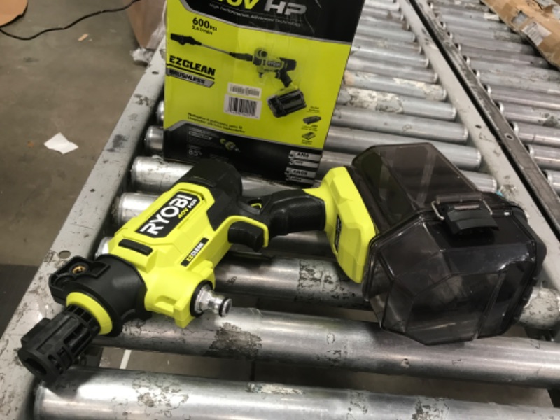 Photo 1 of * SEE NOTES* HP Brushless EZClean 600 PSI 0.7 GPM 40 Volt HP Cold Water Cleaner with 2.0 Ah Battery and Charger (11.3, 1)