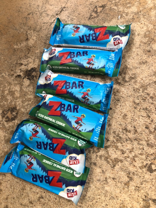 Photo 1 of * Best By July 13 2024 ** Clif ZBar Iced Oatmeal Cookie Kids Energy Bar - 6 pack