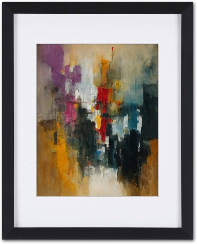 Photo 1 of Abstract Wall Art Framed Abstract Landscape Pictures Canvas Wall Art Home Decor Wall Art Canvas Paintings Ready To Hang for Living Room,Bedroom, Kitchen And Office