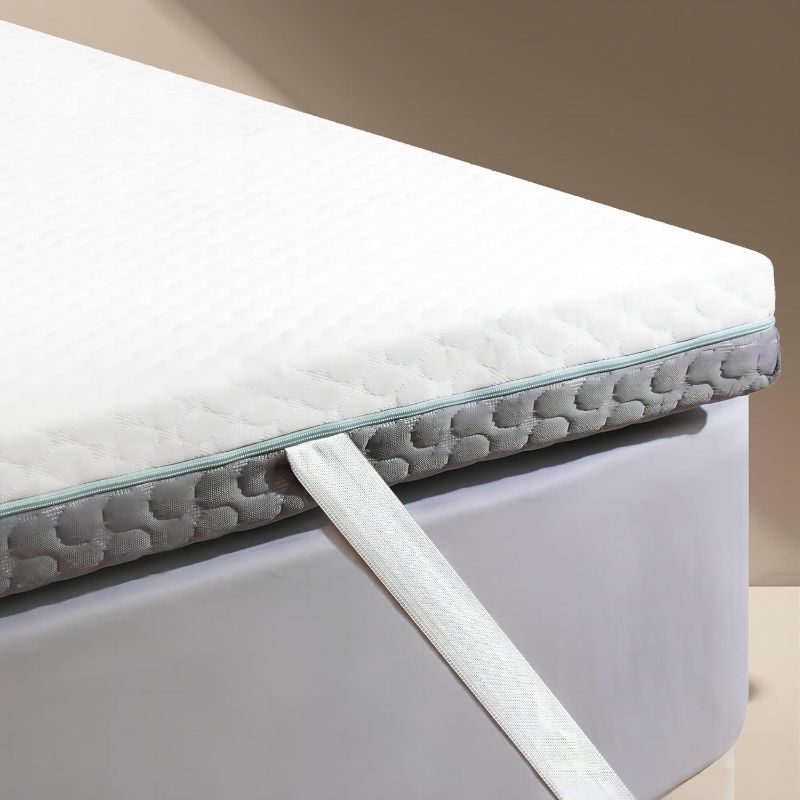 Photo 1 of # " Mattress Topper Releep 3 Inch Firm Mattress Topper Twin Size, Re:flip Memory Foam Bed Topper with Soft & Firm Options for Pain Relief, Mattress Topper with 2-Sided...