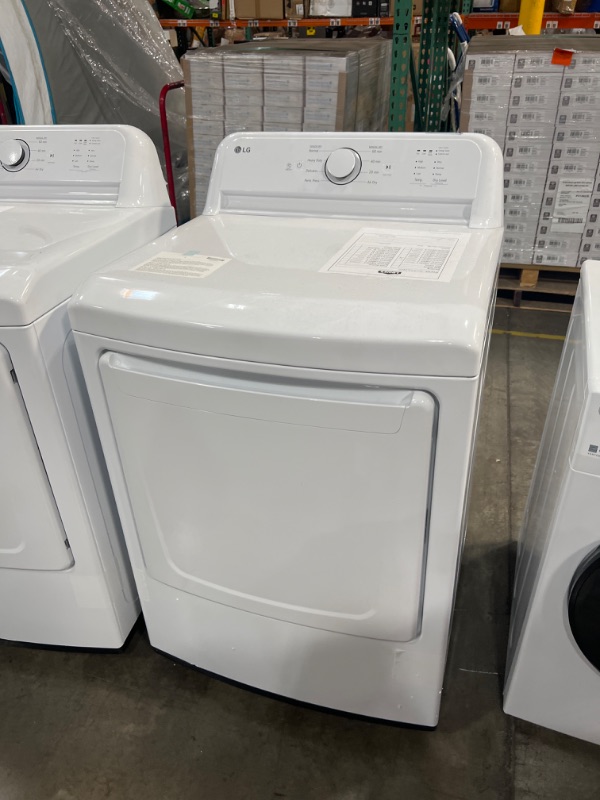 Photo 4 of LG 7.3-cu ft Electric Dryer (White) ENERGY STAR
