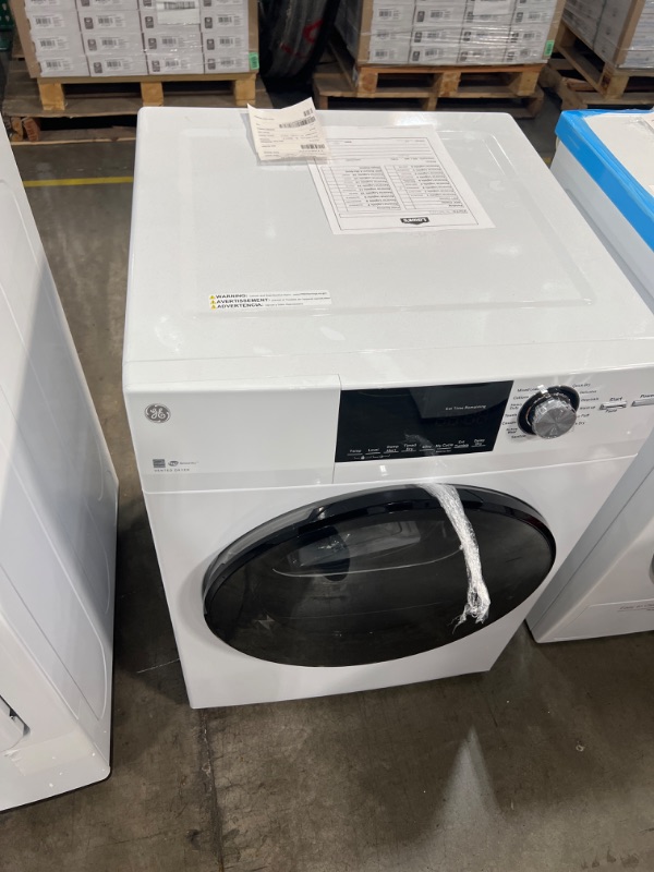 Photo 2 of GE 4.3-cu ft Stackable Electric Dryer (White) ENERGY STAR
