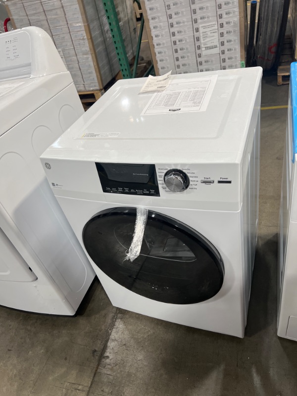 Photo 4 of GE 4.3-cu ft Stackable Electric Dryer (White) ENERGY STAR
