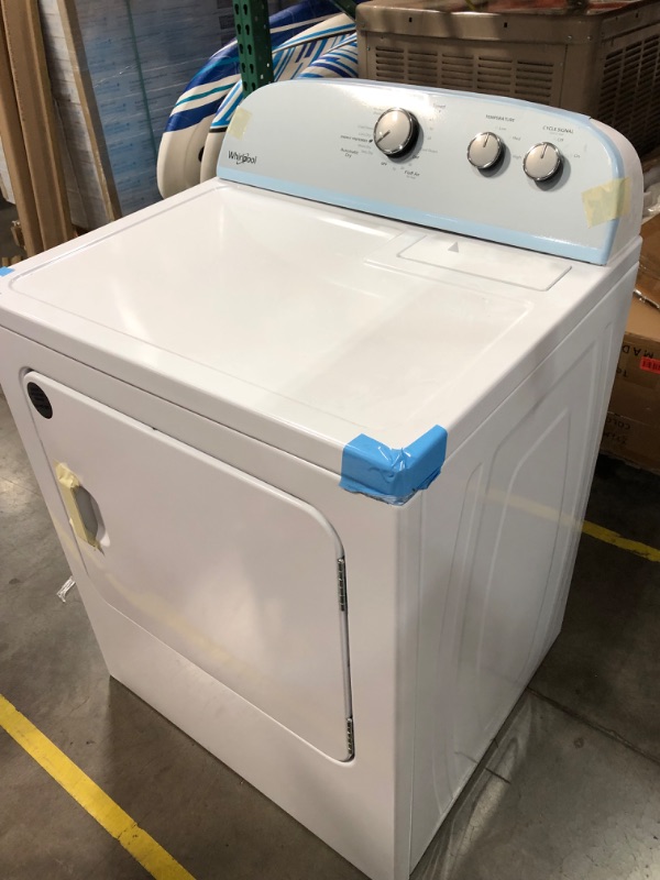 Photo 4 of Whirlpool 7-cu ft Electric Dryer (White)
