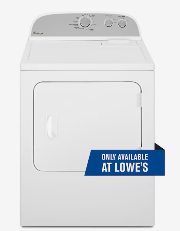 Photo 1 of Whirlpool 7-cu ft Electric Dryer (White)
