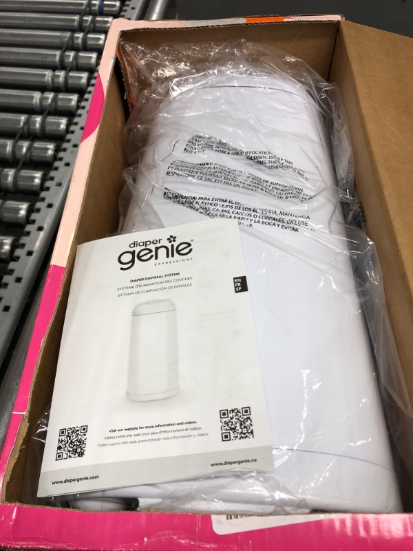 Photo 2 of Diaper Genie Expressions Pail | Odor-Controlling Baby Diaper Disposal System | Includes Diaper Pail and 1 Starter Refill Bag