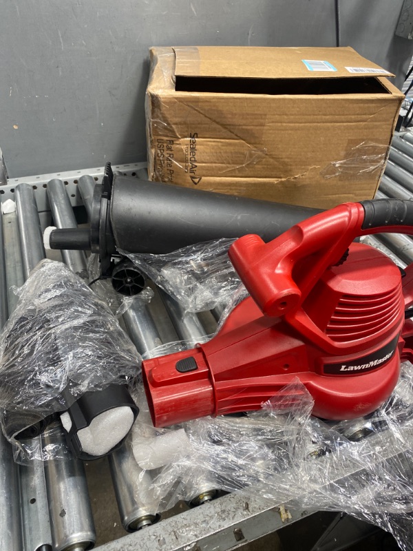 Photo 1 of (important! non refundable)(not functional)LawnMaster Red Edition BV1210E 1201 Electric Blower Vacuum Mulcher 12 Amp Variable Speed 
