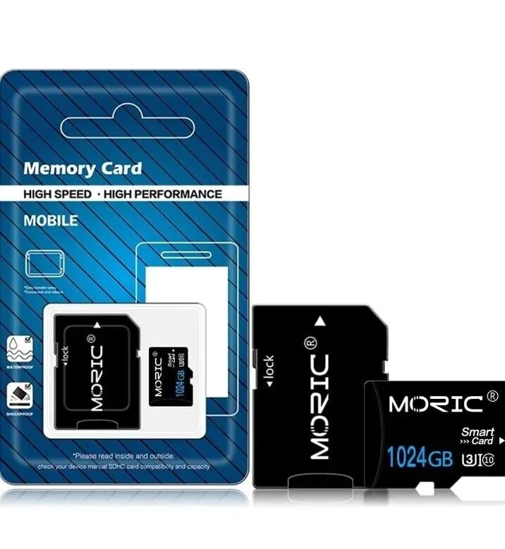 Photo 1 of Moric 1024GB Memory Card Micro SD Card High Speed with SD Card Adapter
