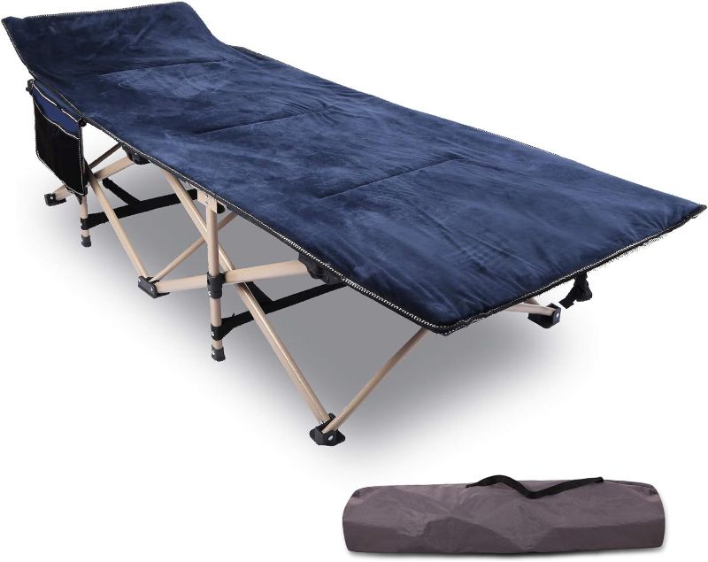 Photo 1 of **ONLY PAD** Portable Folding Sleeping Cot Mattress Pads For Camping,Gray Blue Black Brown
