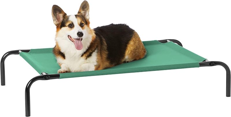 Photo 1 of Amazon Basics Cooling Elevated Dog Bed with Metal Frame, small ,29x22 in 