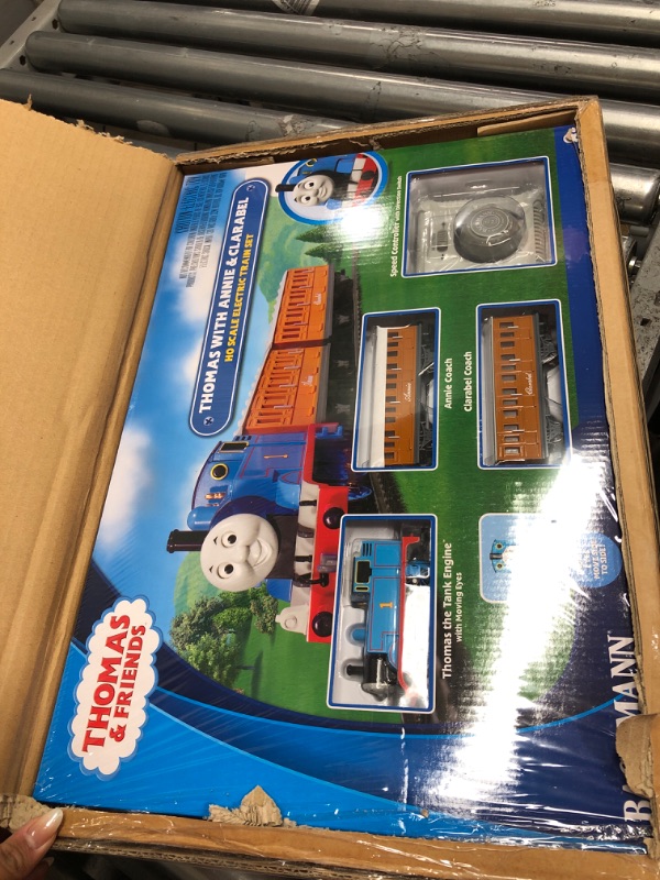 Photo 2 of ****NON REFUNDABLE NO RETURNS SOLD AS IS***PARTS ONLY**
Bachmann Trains - Thomas & Friends Thomas with Annie and Clarabel Ready To Run Electric Train Set - HO Scale