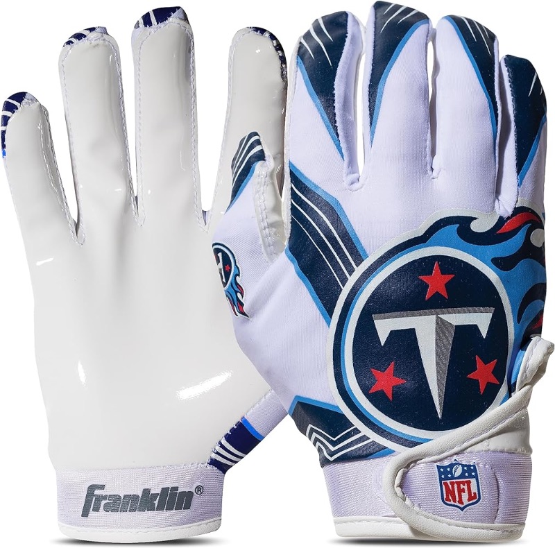 Photo 1 of Franklin Sports Youth NFL Football Receiver Gloves - Kids Football Gloves Pair - NFL Team Logos and Silicone Palm - All Youth Sizes - Great Game Gear + Football Costume Accessory