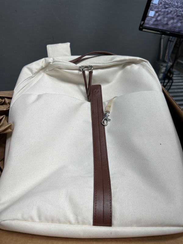 Photo 2 of Samsonite Virtuosa Carry-On Travel Backpack with Padded Laptop Sleeve, Off White
