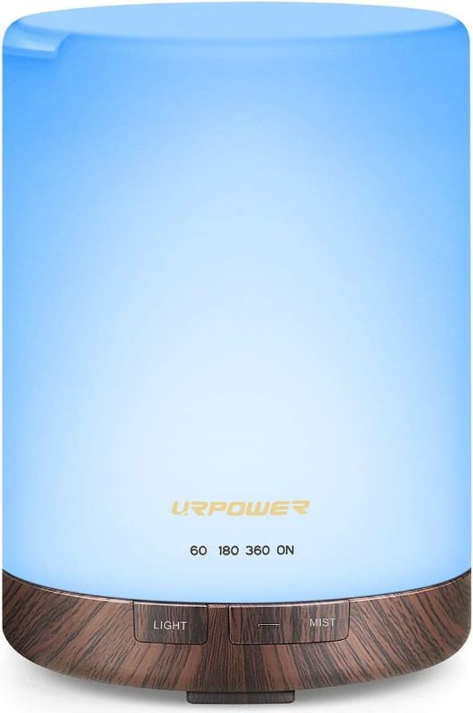 Photo 1 of URPOWER 2nd Gen 300ml Aroma Essential Oil Diffuser Night Light Ultrasonic Air Cool Mist Humidifier with AUTO Shut Off and 6-7 Hours Continuous Diffusing and...
