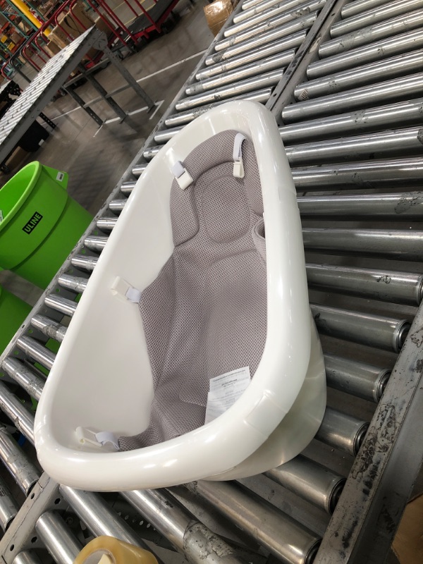 Photo 2 of LIKE NEW Regalo Baby Basics 3-in-1 Grow with Me Bath Tub, Adjustable As Your Baby Grows, Includes Foam Padded Air Mesh Sling, Drying Hook,