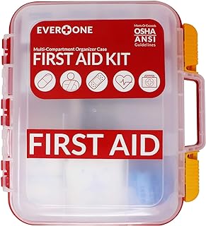 Photo 1 of CRACKED CONTAINER SURFACES 354 Piece Hard Case First Aid Kit, Exceeds OSHA and ANSI Guidelines for 100 People, Fully Organized with Wall Mount for Business, Worksite, School, Vehicle and/or Home
