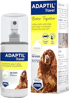 Photo 1 of ADAPTIL Spray 60 mL – Calms & Comforts Dogs During Travel, Veterinary Visits and Stressful Events - The Original D.A.P. Dog Appeasing Pheromone Spray, 60ml - Packaging May Vary
