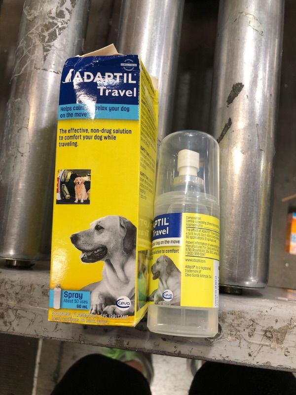 Photo 2 of ADAPTIL Spray 60 mL – Calms & Comforts Dogs During Travel, Veterinary Visits and Stressful Events - The Original D.A.P. Dog Appeasing Pheromone Spray, 60ml - Packaging May Vary
