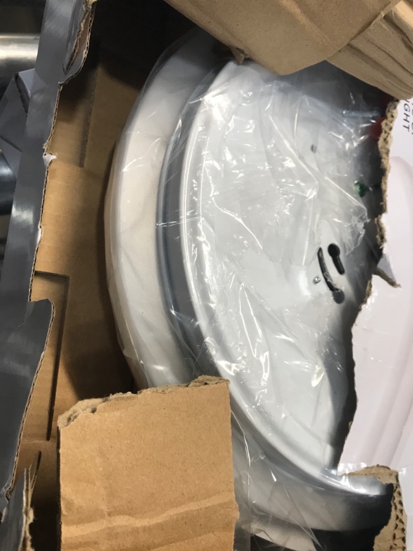 Photo 1 of 12 in. Low Profile LED Flush Mount Round Closet Light Fixture 1100 Lumens 3000K 4000K 5000K Dimmable Hallway Stairwell
