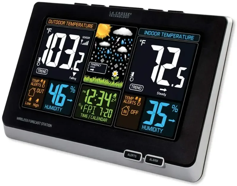 Photo 1 of La Crosse Technology Wireless Color Forecast Weather Station Digital 308-1414B
