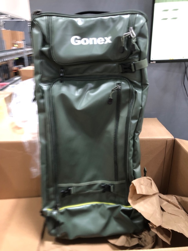 Photo 2 of 
Gonex Rolling Duffle Bag with Wheels, 100L Water Repellent Large Wheeled Travel Duffel Luggage with Rollers 33 inch, Olive Green
Color:Olive Green (33 inch)
Size:33 inch