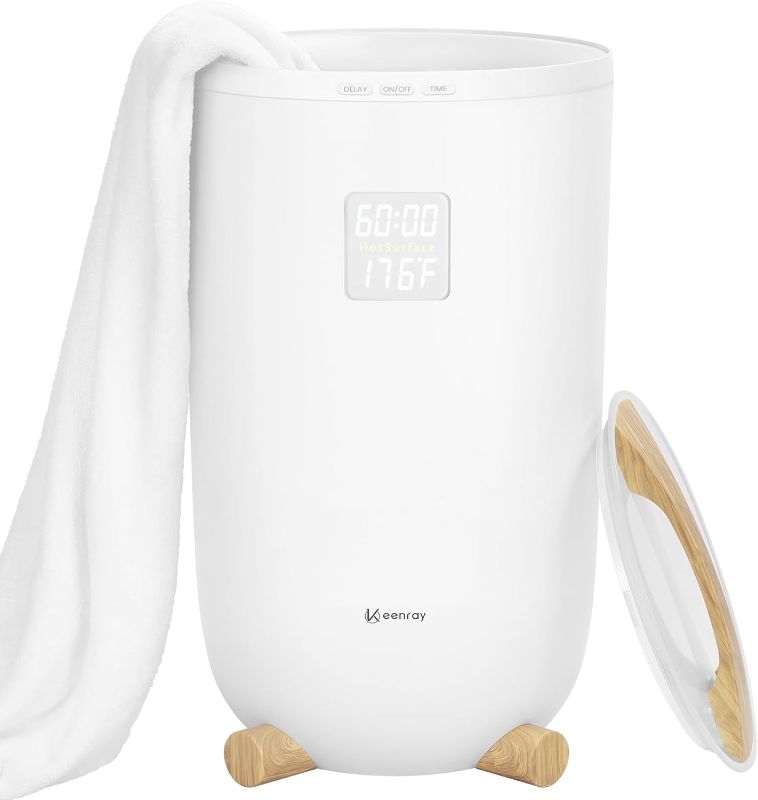 Photo 1 of (READ FULL POST) Keenray Towel Warmer for Bathroom, Luxury Towel Warmer Bucket with Timer, LED Display for Time and Temperature, Delay Time Up to 24 Hours, Child Lock, Hot Towel Heater, Gifts for Mom,Dad,Him,Her