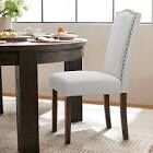 Photo 1 of ****MISSING LEGS AND SCREWS ******
2 Dining chairS Beige  C-8109-2P-BG