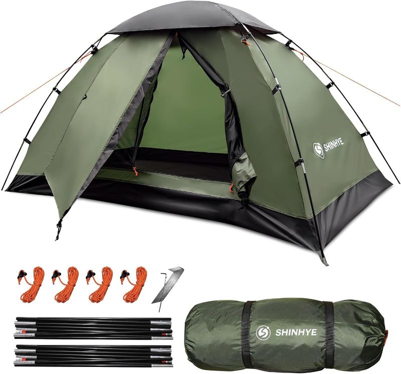 Photo 1 of Backpacking Tent for Camping, 1/2 Person Ultralight Backpacking Tent Easy Setup Tents Waterproof Lightweight Hiking Tents for Backpacking
