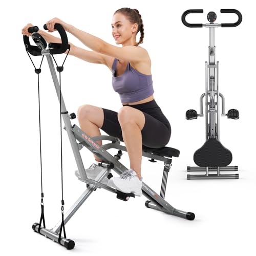 Photo 1 of 
Amazon Price History
Sportsroyals Squat Machine for Home, Rodeo Core Exercise Machine, 330lbs Foldable, Adjustable 4 Resistance Bands, Ride & Rowing Machine for Botty Glutes Butt Thighs, Ab Back/ Leg Press Hip Thrust