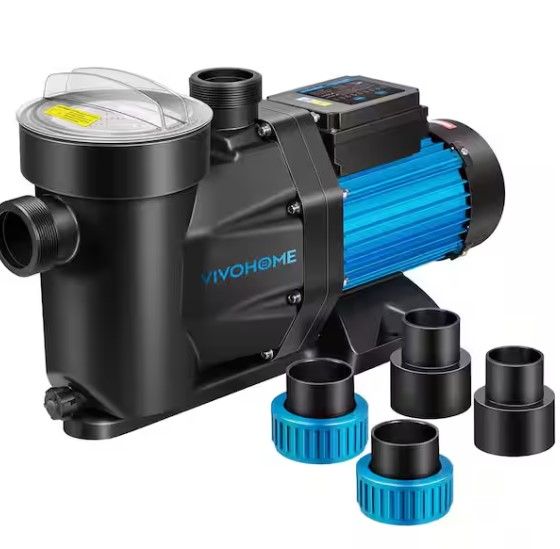 Photo 1 of 1.5 HP 6360 GPH Self Primming Swimming Pool Pump with Timer
