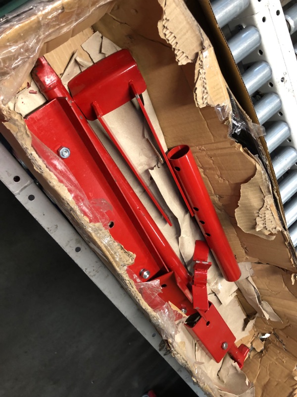 Photo 8 of ***COVERED IN SCRATCHES AND SCRAPES - LIKELY MISSING PARTS - UNABLE TO VERIFY FUNCTIONALITY***
Olympia Tools Olympia Manual Tire Changer Base, Red, 75-378-101