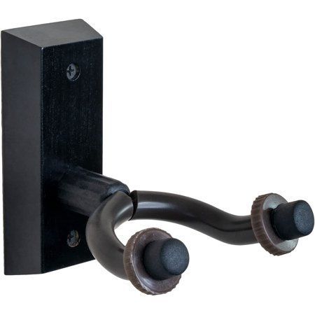 Photo 1 of Mainstream Source® Guitar Hanger Cradle and Wall Mount – Guitar Hanger Wall Mount with Padded Cradle Great for Electric or Acoustic Guitars (Black