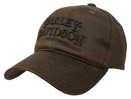 Photo 1 of Harley-Davidson® Men's Embroidered H-D Brown Stone Washed Adjustable Baseball Cap
