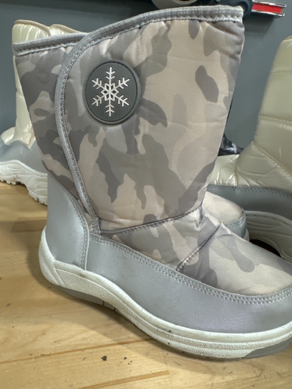 Photo 1 of White camo toddlers winter boots size 12