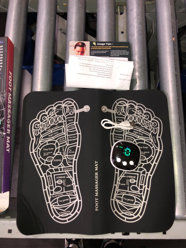 Photo 2 of (READ FULL POST) hixnozar EMS Foot Massager Mat–Foot Massager Pad–Foldable Feet and Calves Massage Machine with 8 Modes and 19 Intensity Levels for Muscle Relaxation, and Pain Relief