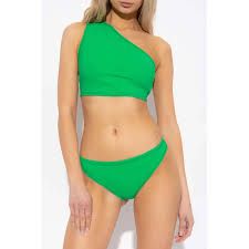 Photo 1 of medium green 2 piece bathing suit off the shoulder 