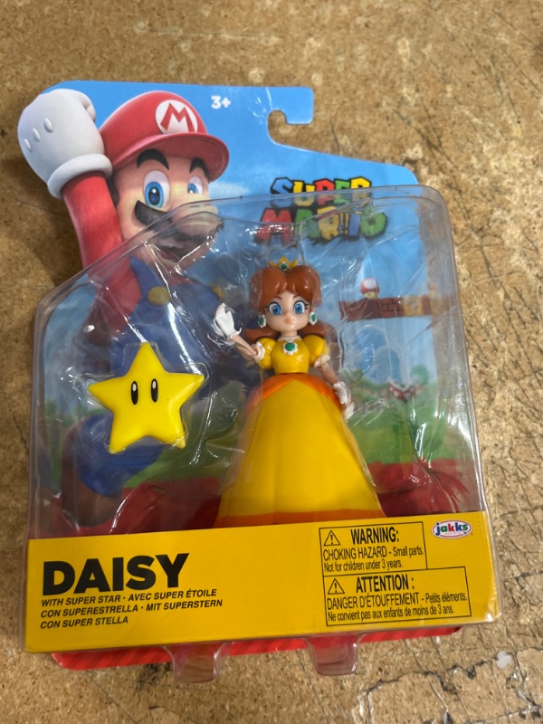 Photo 1 of 2024 JAKKS Pacific World of Nintendo Figure: PRINCESS DAISY (w/ Super Star)
