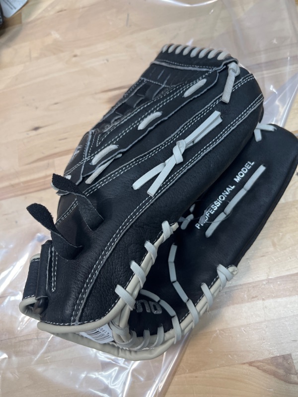 Photo 2 of Mizuno 14" Black Pro RH Throw Performance Baseball Softball Glove GSH1403 Shadow
