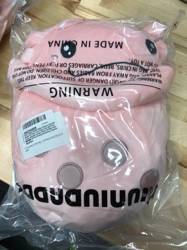 Photo 1 of Niuniu Daddy Stuffed Boba Plushies Squishy Bubble Tea Plush Toy Pillow Cute Milk Tea Plushie Adorable Cuddle Pillow Stuffed Food Toy Great Gift for Birthday/Christmas (Axolotl, Medium) Medium Axolotl