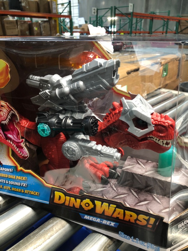 Photo 3 of (READ FULL POST) Robo Alive Dino Wars Mega-Rex by ZURU Dinosaur Battle Realistic Walking T-Rex with Armor and Battling Weapons Toys