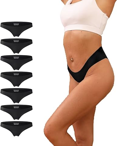 Photo 1 of size large Seamless Underwear for Women No Show Panties Comfortable Invisible Briefs Pack 7
