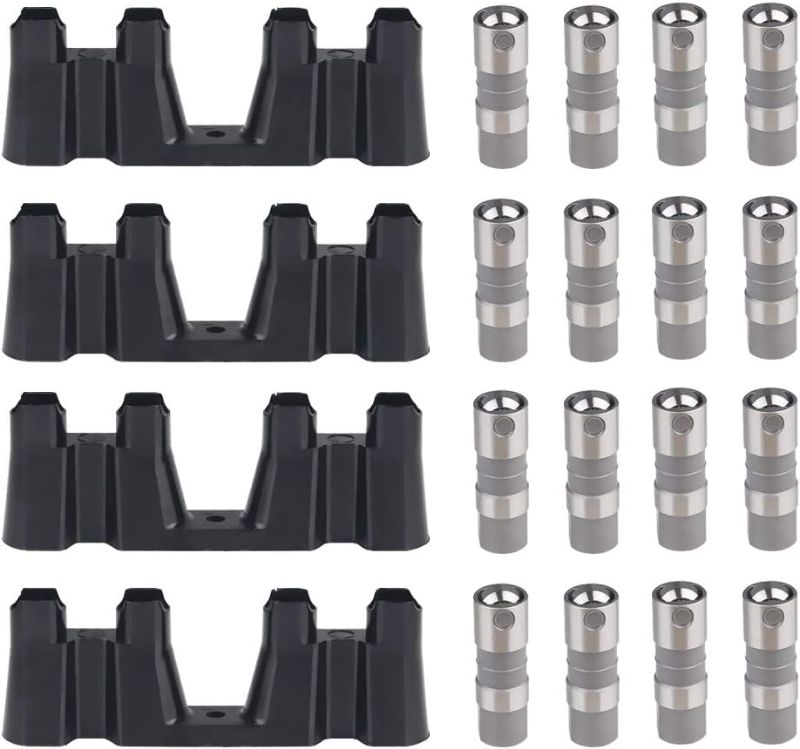 Photo 1 of JDMON Compatible with New Hydraulic Roller Lifters Set of 16 and 4 Guide Trays Chevy LS1 LS2 LS3 LS6 LS7 LQ4 LQ9 LY5 LY6 LM7 4.8 5.3 5.7 6.0 GM Replace 12499225 HL124