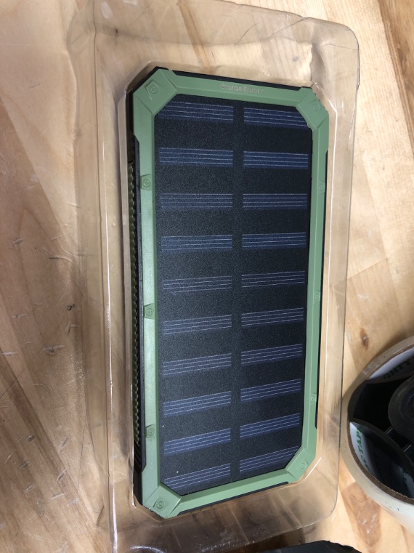 Photo 2 of 15,000mAh Solar Powered Waterproof Power Bank for USB Compatible Devices