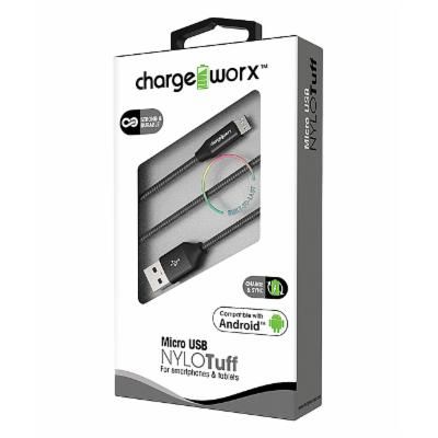 Photo 1 of Chargeworx Electronic Chargers BLACK - Black Nylo-Tuff Micro USB Cable
