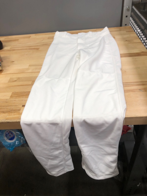 Photo 2 of CHAMPRO Boys' Youth MVP Open Bottom Relaxed Fit Baseball Pants Large White