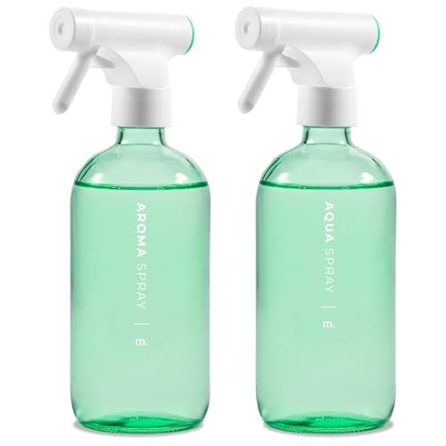 Photo 1 of MAISONOVO Glass Spray Bottles | Green Spray Bottle 16 Oz 2 Pack
