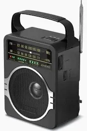 Photo 1 of JEUJUG PORTABLE FM RADIO 2 BAND FM/AM RADIO JEU-BT1622