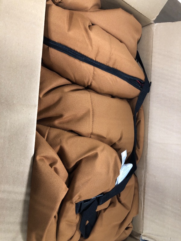 Photo 1 of ***USED - DIRTY - NO PACKAGING***
TETON Sports -35 Degree and 0 Degree Sleeping Bag. Warm and Comfortable Camping Sleeping Bag, TETON Tough Canvas Shell for Camping, Hunting, and Cold Weather Brown (0F) Brown / 0f / Left Zip