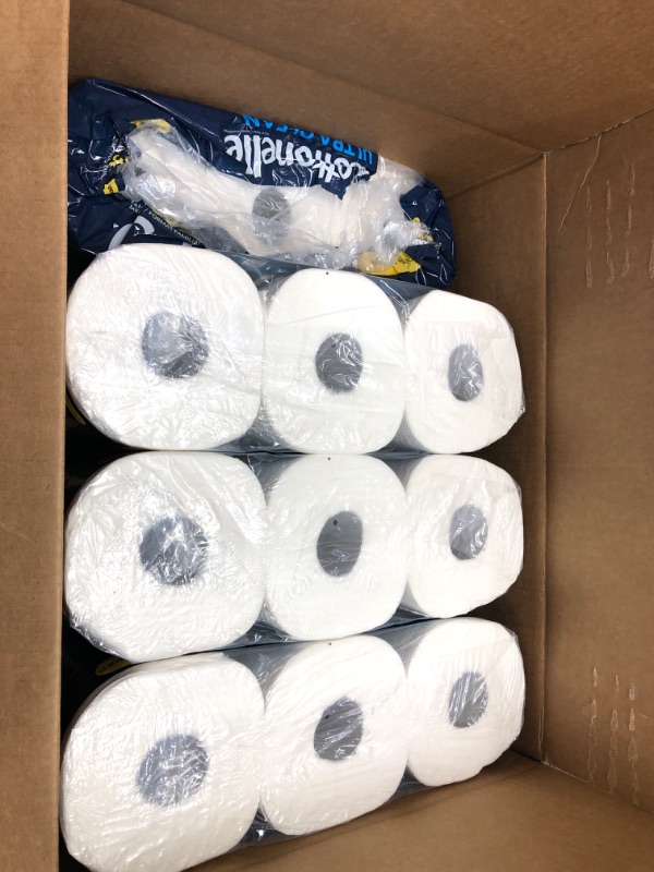 Photo 2 of Cottonelle Ultra Clean Toilet Paper with Active CleaningRipples Texture, 24 Family Mega Rolls (24 Family Mega Rolls = 132 Regular Rolls) (4 Packs of 6), 353 Sheets Per Roll, Packaging May Vary 2328 sheet (Pack of 4)